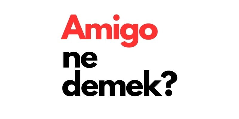 amigo ne demek