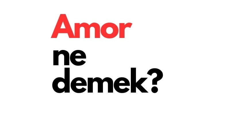 amor ne demek