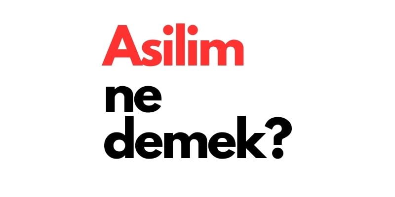 asilim ne demek