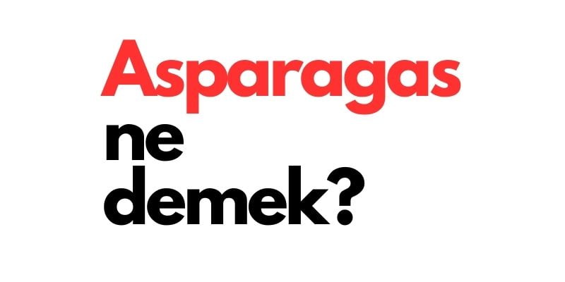 asparagas ne demek