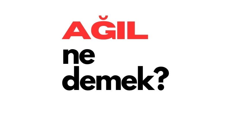 agıl ne demek