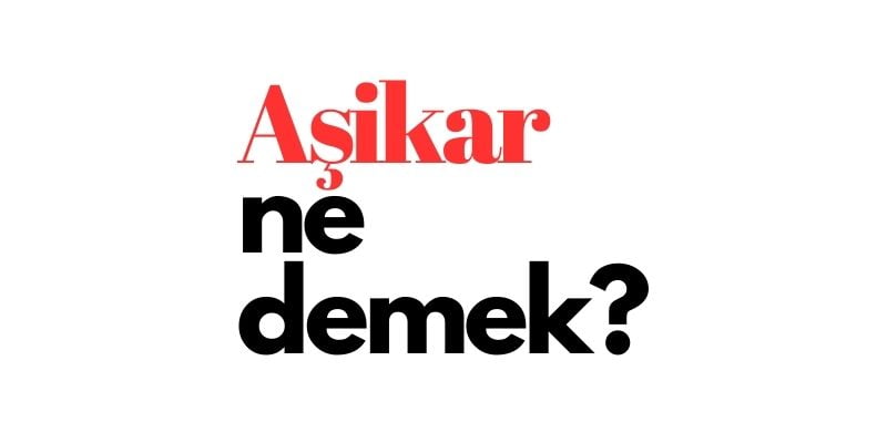 asikar ne demek