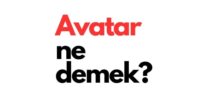 avatar ne demek