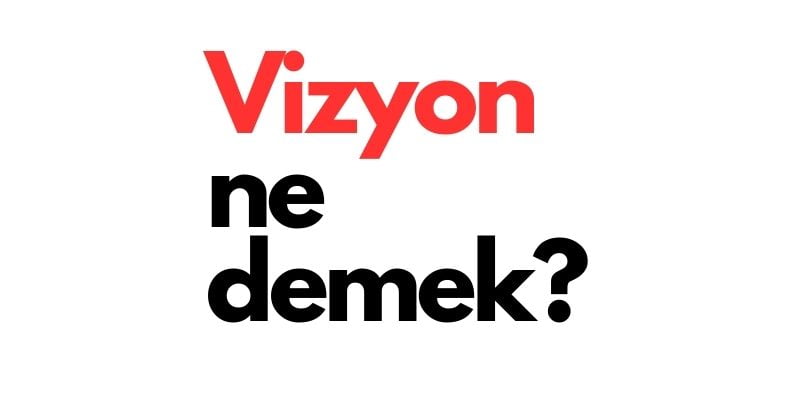 vizyon ne demek