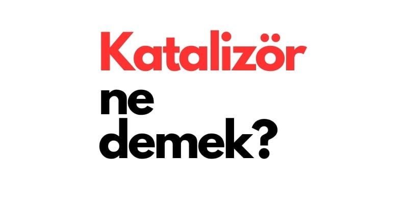 katalizör ne demek