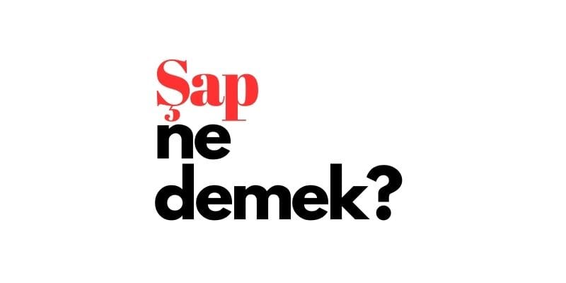 şap ne demek